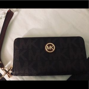 Michael Kors, Jet Set PVC zip wristlet